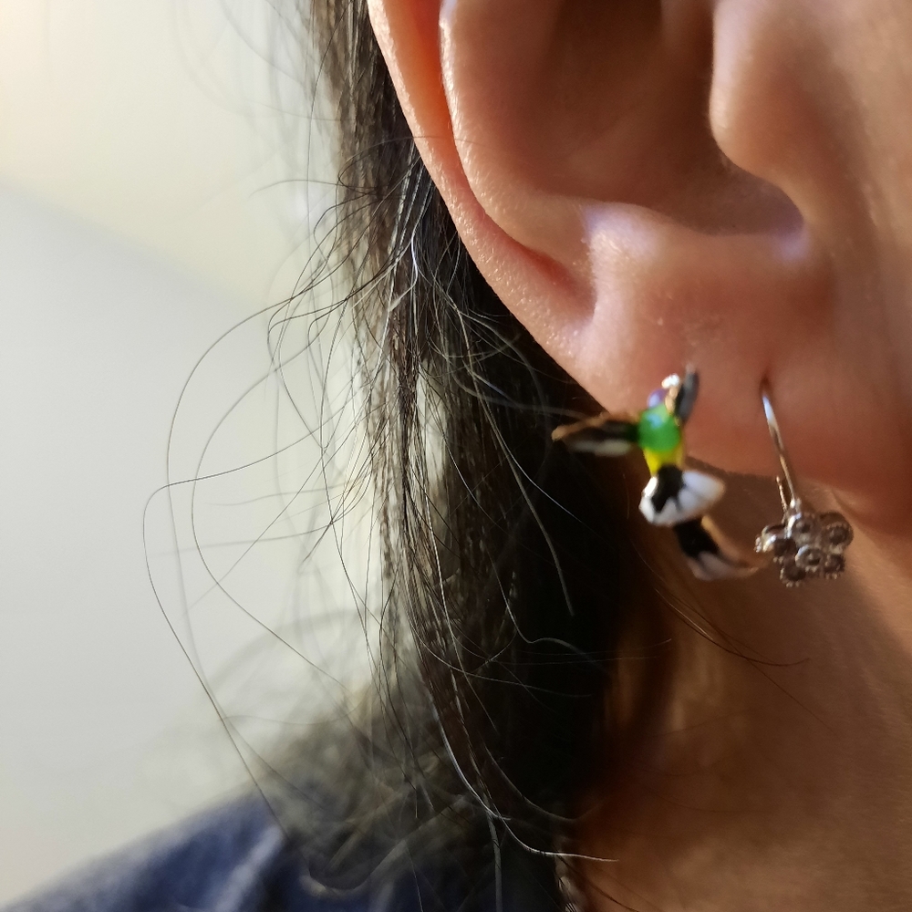 Hummingbird earrings - Picture 6 of 7